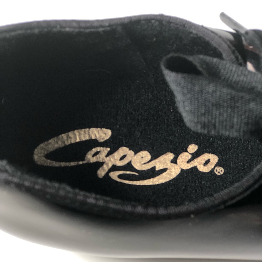 Capezio Girls Black Patent Dance Tap Shoes Big Kids Size 8 - Picture 8 of 9